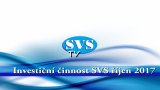 Investiční činnost SVS - říjen 2017