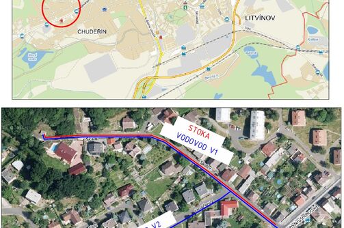 Zahájíme rekonstrukci vodovodu a kanalizace v Litvínově, v ul. Skalní a Janáčkově
