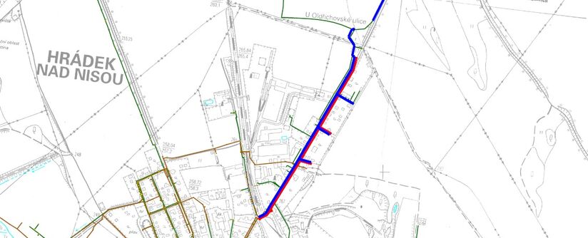 Zahajujeme rekonstrukci nevyhovujících úseků kanalizace vodovodu v Hrádku nad Nisou, Oldřichovské ul