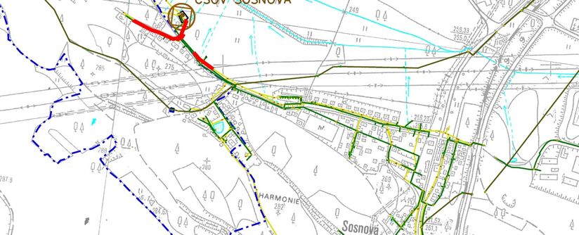 Sosnová, rekonstrukce kanalizačních stok