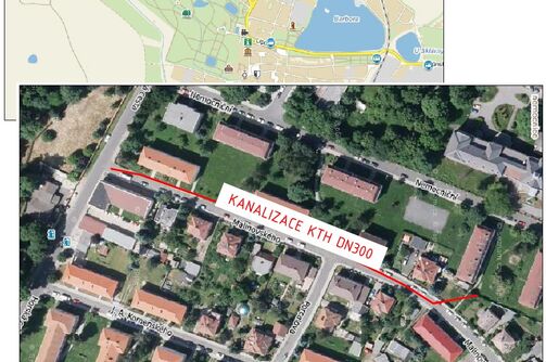 Duchcov, Malinovského, rekonstrukce kanalizace