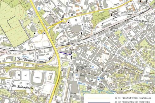Teplice, Tyršova, rekonstrukce kanalizace a vodovodu