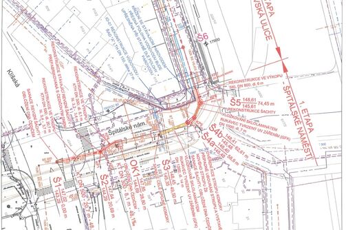 Ústí nad Labem, Moskevská, rekonstrukce vodovodu a kanalizace