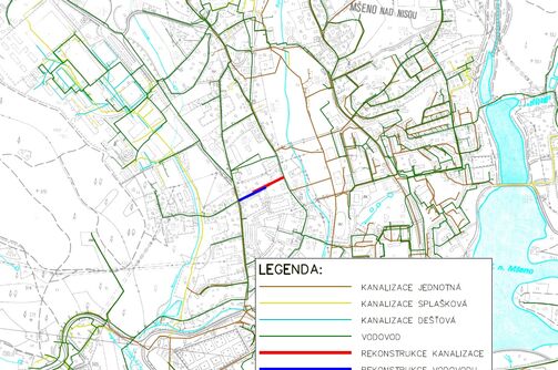 Jablonec n. N., Maxe Švabinského - rekonstrukce kanalizace a vodovodu