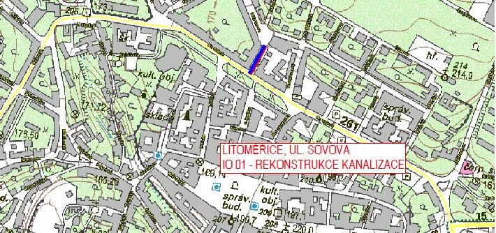 Litoměřice, Sovova, rekonstrukce vodovodu a kanalizace