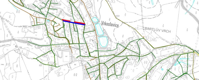 Jablonec nad Nisou-Vrkoslavice, Blanická, rekonstrukce vodovodu a kanalizace