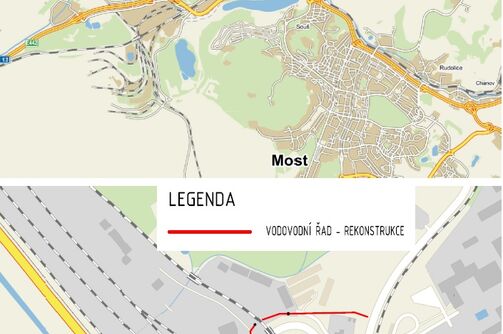 Most, Kopisty, rekonstrukce vodovodu
