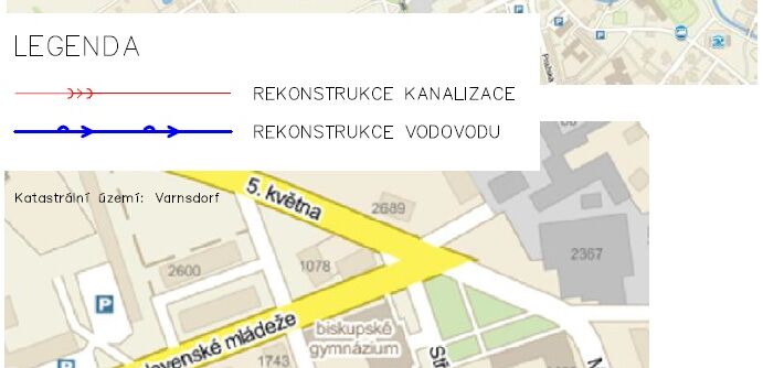 Varnsdorf, Seifertova, rekonstrukce kanalizace a vodovodu