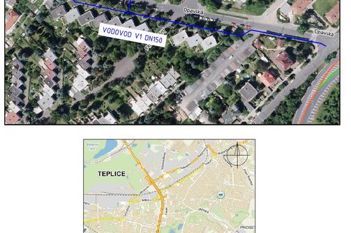 Teplice, Opavská - rekonstrukce vodovodu
