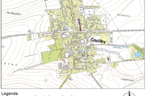 Cítoliby, Boženy Němcové - rekonstrukce vodovodu a kanalizace