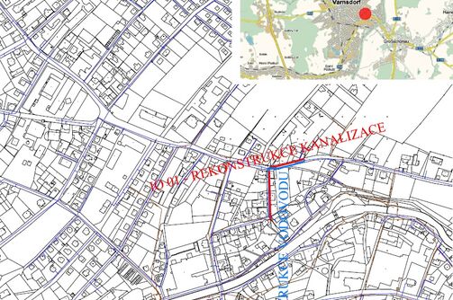 Varnsdorf, Krymská, Bratislavská - rekonstrukce kanalizace a vodovodu