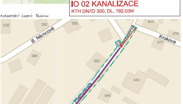 Šluknov, Přemyslova - rekonstrukce vodovodu a kanalizace