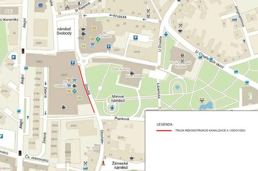 Teplice, Dlouhá - rekonstrukce kanalizace a vodovodu
