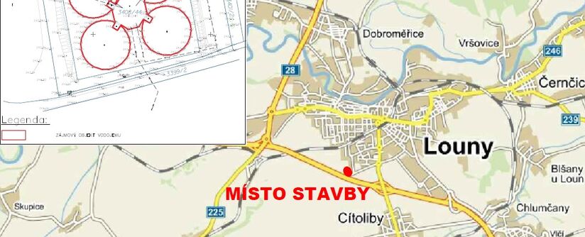Louny - rekonstrukce vodojemu Čtyřlístek