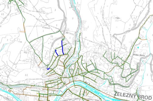 Železný Brod, Těpeřská, Chvalíkovická - rekonstrukce vodovodu