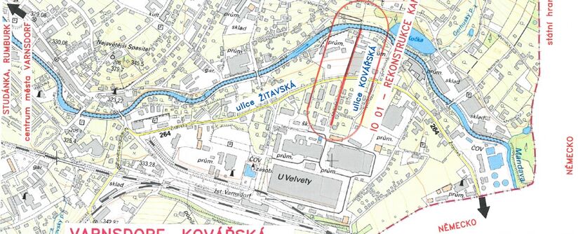 Varnsdorf, Kovářská - rekonstrukce kanalizace