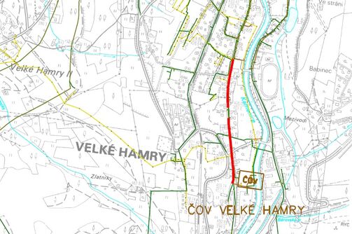 Velké Hamry, hlavní - rekonstrukce kanalizace