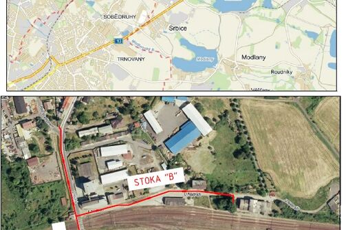 Krupka, Nové Modlany - odstranění kanalizační výusti TP48 a TP49