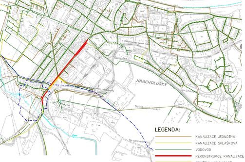 Roudnice n. L., Žižkova, Špindlerova - rekonstrukce kanalizace