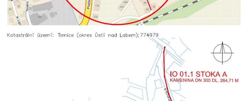 Česká Kamenice, Palackého, Zámecká - rekonstrukce kanalizace