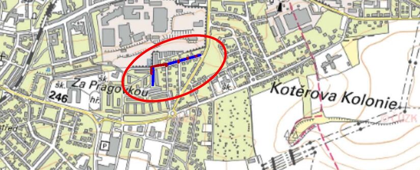 Louny, Čs. armády, Františka Chlouby - rekonstrukce vodovodu a kanalizace