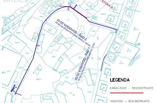 Lužice, Svinčice - rekonstrukce vodovodu a kanalizace