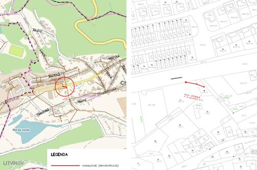 Litvínov, Podkrušnohorská - rekonstrukce kanalizace