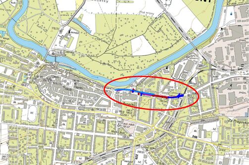 Louny, Husova - rekonstrukce vodovodu a kanalizace