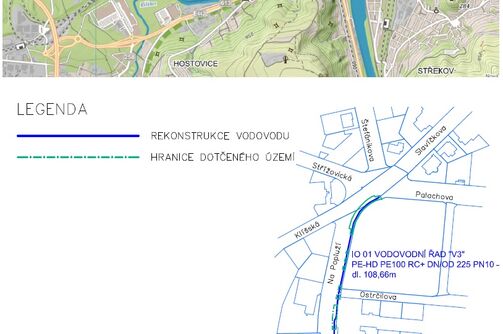 Ústí nad Labem, Na Popluží - rekonstrukce vodovodu
