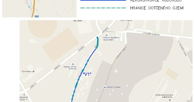 Ústí nad Labem, Kekulova - rekonstrukce vodovodu