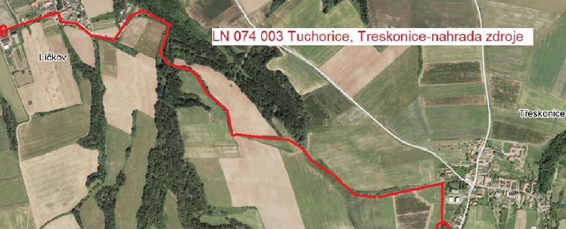 Tuchořice, Třeskonice - náhrada vodního zdroje