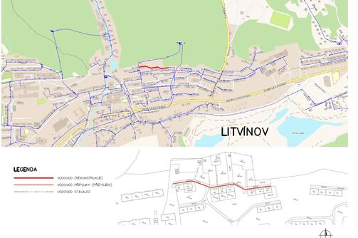 Litvínov, Na Kopci - rekonstrukce vodovodu