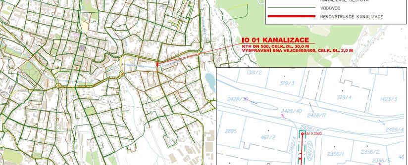 Jablonec nad Nisou, SNP - rekonstrukce kanalizace
