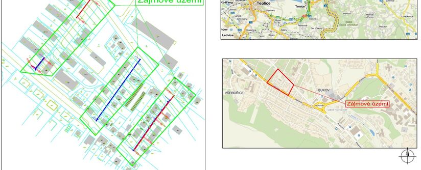Ústí nad Labem, Nedbalova, Kosmova, Kosmonautů - rekonstrukce vodovodu a kanalizace