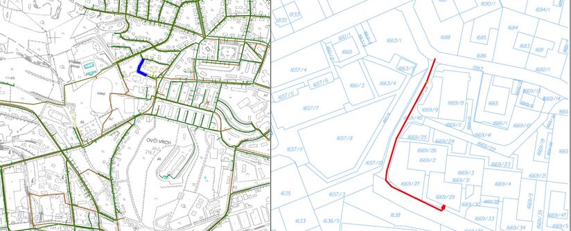 Ústí nad Labem, Klíšská, lokalita U Hnáty - rekonstrukce vodovodu