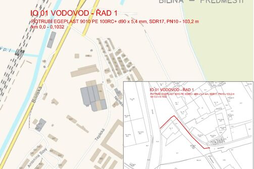 Bílina, Radovesická - rekonstrukce vodovodu