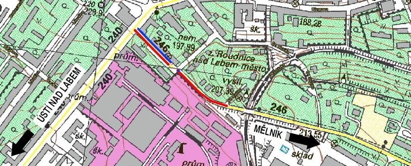 Roudnice n. Labem, Kratochvílova - rekonstrukce vodovodu a kanalizace