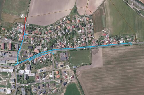 Bečov, lokalita k nádraží - rekonstrukce vodovodu a kanalizace