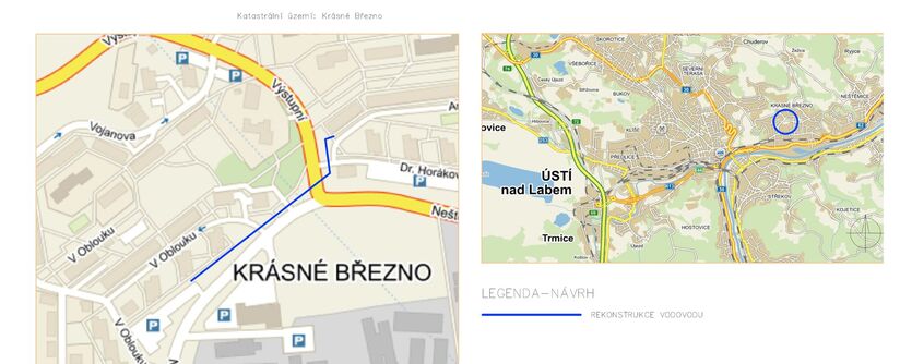 Ústí nad Labem, Neštěmická II - rekonstrukce vodovodu