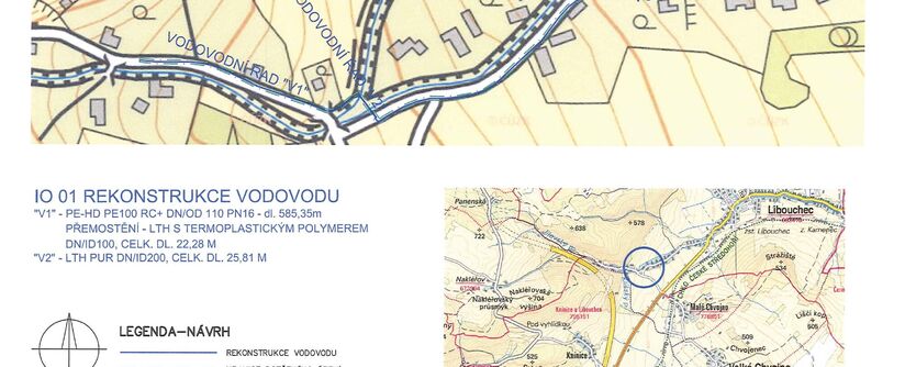 Libouchec, Dlouhá - rekonstrukce vodovodu