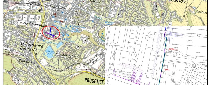 Teplice, U Bílinské brány - rekonstrukce kanalizace a vodovodu