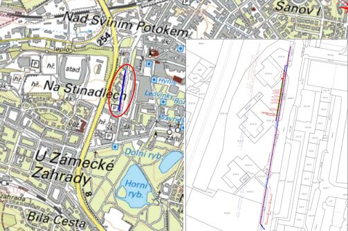 Teplice, Alejní, u věžových domů - rekonstrukce vodovodu a kanalizace
