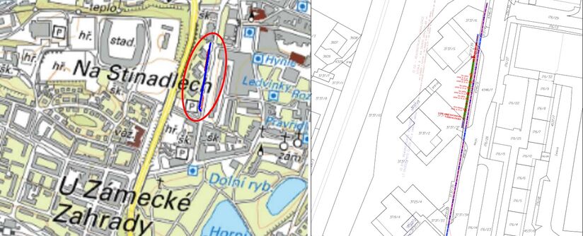 Teplice, Alejní, u věžových domů - rekonstrukce vodovodu a kanalizace