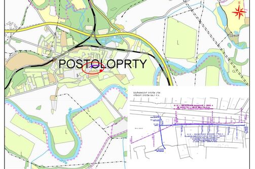 Postoloprty, Mírové náměstí, u kostela - rekonstrukce kanalizace a vodovodu