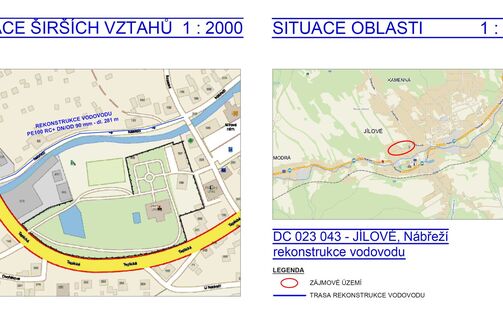 Jílové, Nábřeží – rekonstrukce vodovodu
