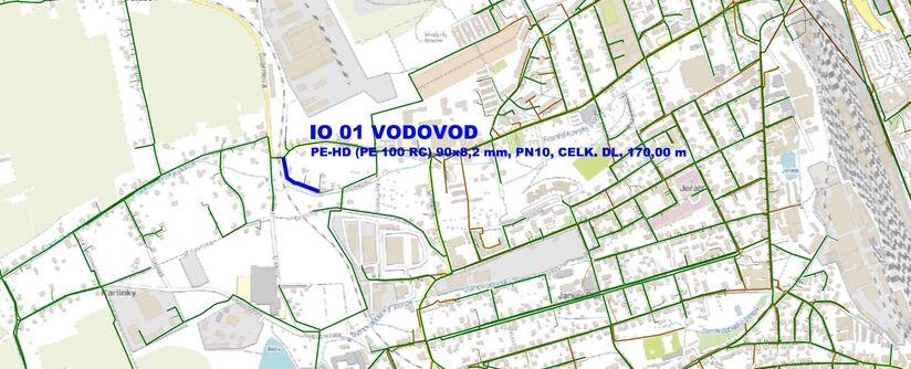 Liberec, U Podjezdu - rekonstrukce vodovodu