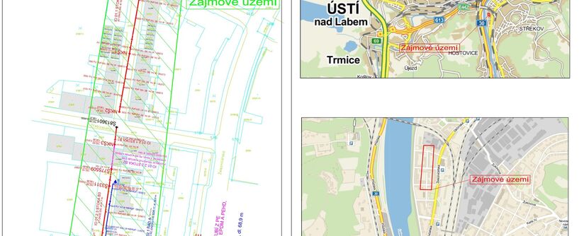 Ústí n. L., Těšínská, Pionýrů - rekonstrukce kanalizace a vodovodu