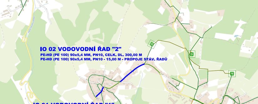 Železný Brod, Bzí – rekonstrukce vodovodu