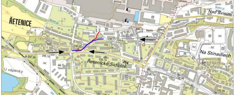 Teplice, Stará Duchcovská - rekonstrukce vodovodu a kanalizace