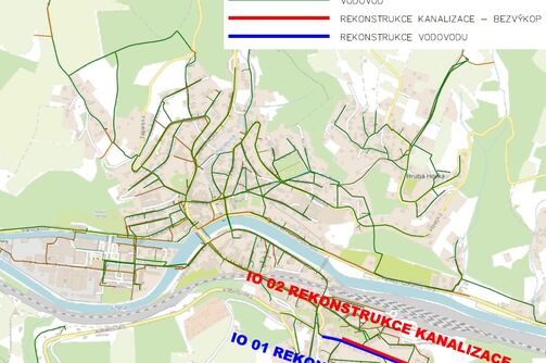 Železný Brod, Brodecká - rekonstrukce vodovodu a kanalizace